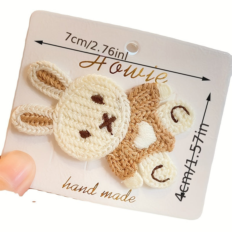 Knitting Bear Hairpin Soft Bunny Bangs Clip Hairpin Hair Accessories