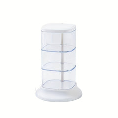Makeup Sponge Storage Organizer Container with Lid Turntable