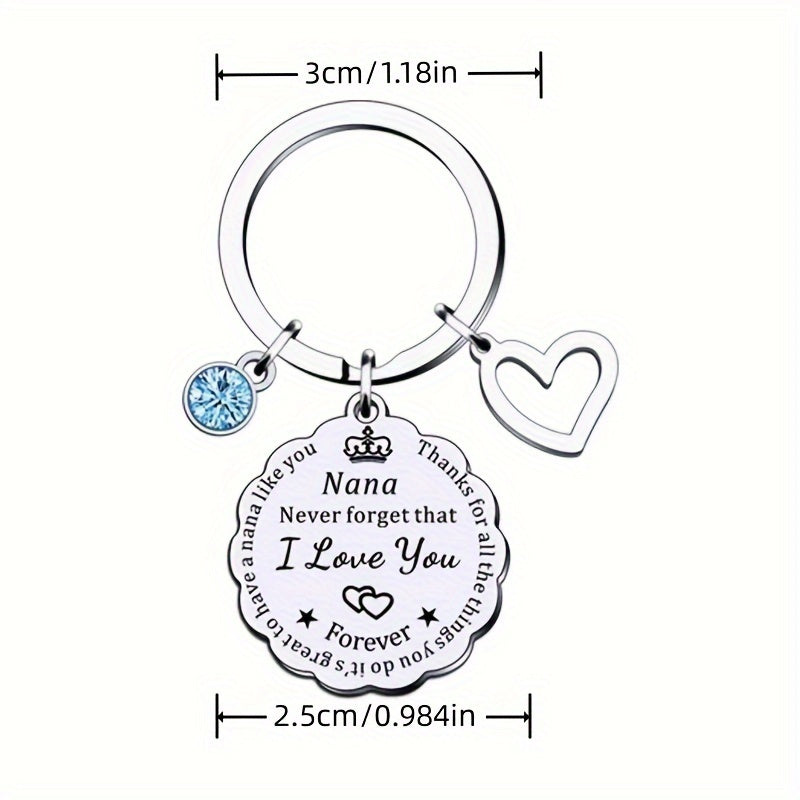 Never Forget That I Love You Keychain Pendant