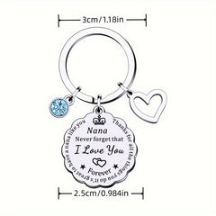 Never Forget That I Love You Keychain Pendant