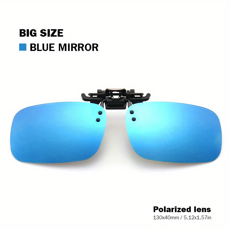 Polarized Clip-On Sunglasses UV Protection Men Driving
