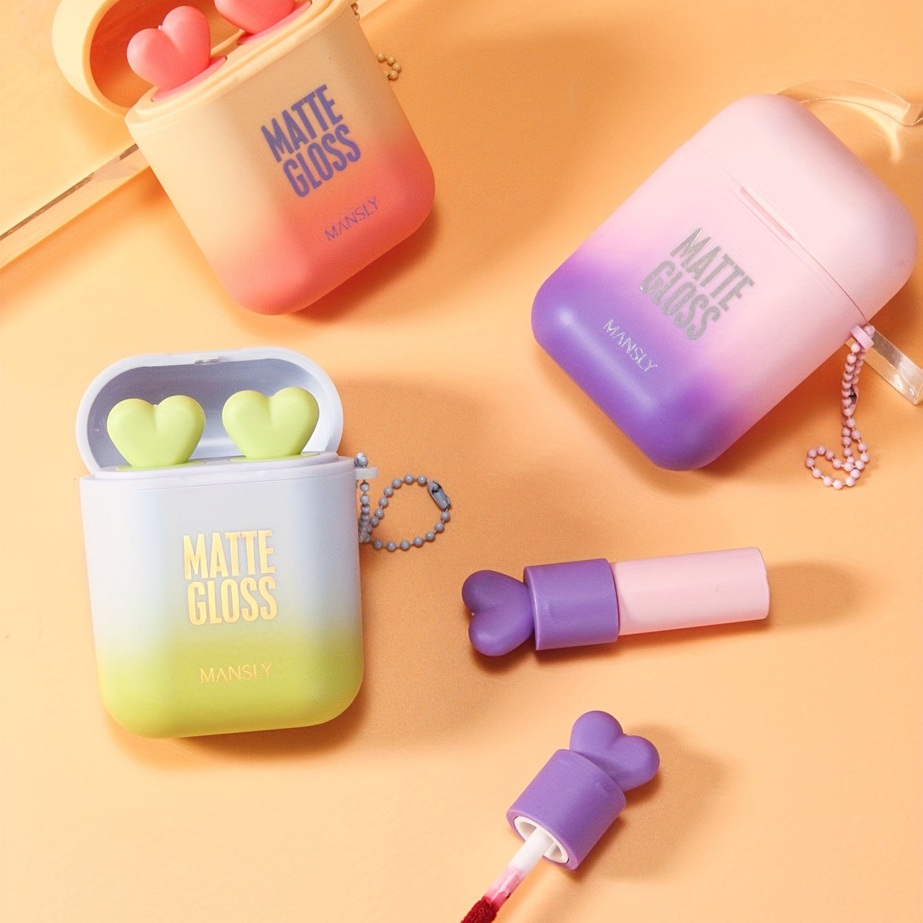 Waterproof Velvet Lip Stain Earphone Dual Lip Gloss