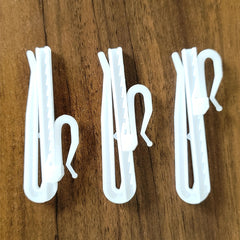 20pcs Plastic Curtain Hooks Adjustable Curtain Clip Hook