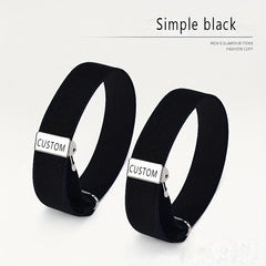 Men's Shortening Magic Cuff Retro Shirt Anti-Slip Rings
