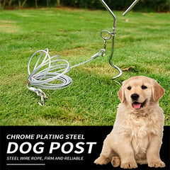 Heavy Duty Corkscrew Dog Stake for Outdoor Tie Outs