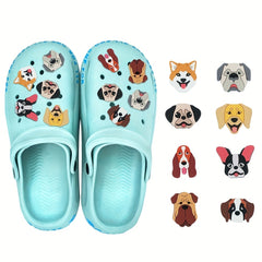 19pcs Cartoon Dog Shoe Charms Shoe Decorations Shoe Accessories Kid's Party
