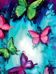 3D Butterfly Print Short Sleeve T-shirt for Boys and Girls
