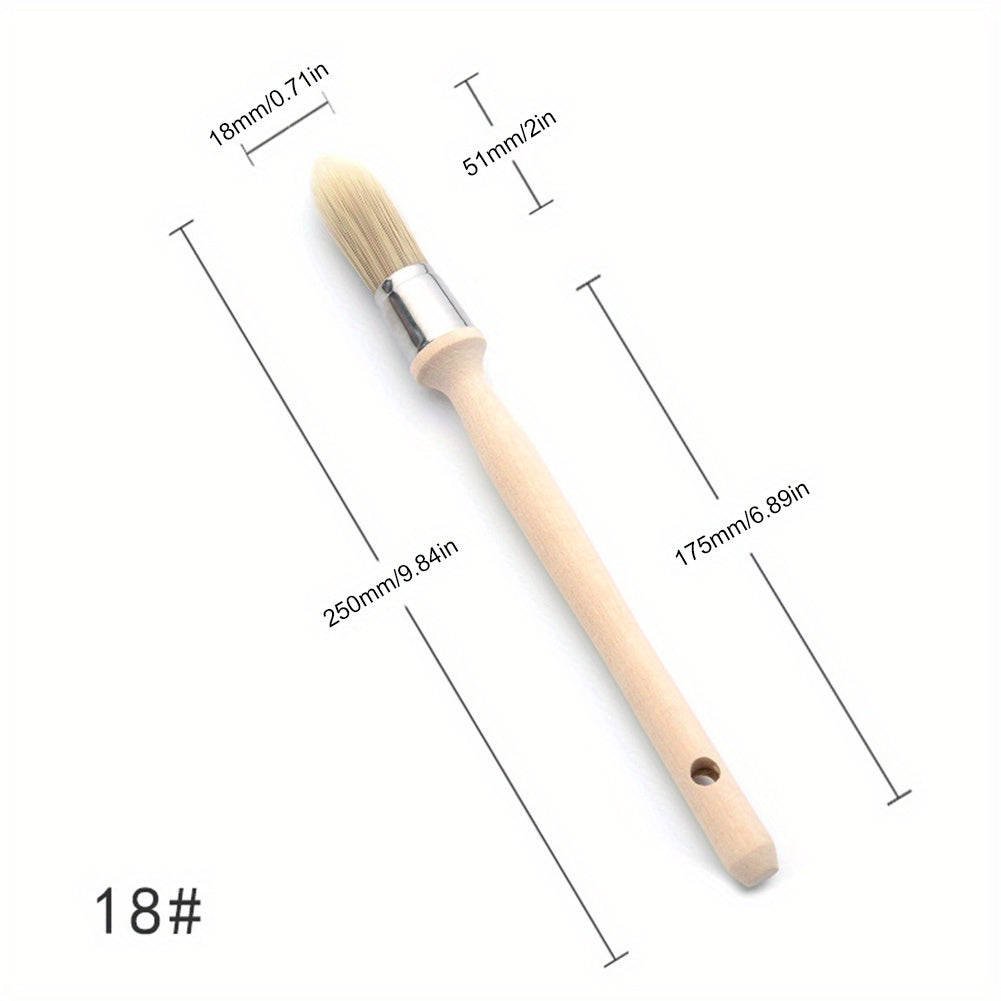 1pc Trim Paint Brush 15 18 21 25mm Edge Painting Tool with Wood Handle