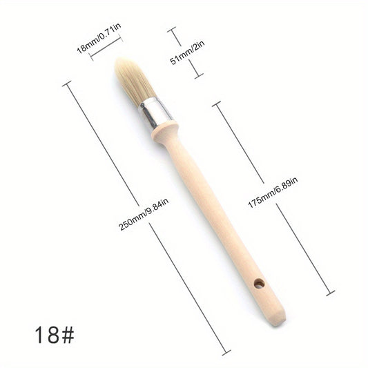 1pc Trim Paint Brush 15 18 21 25mm Edge Painting Tool with Wood Handle