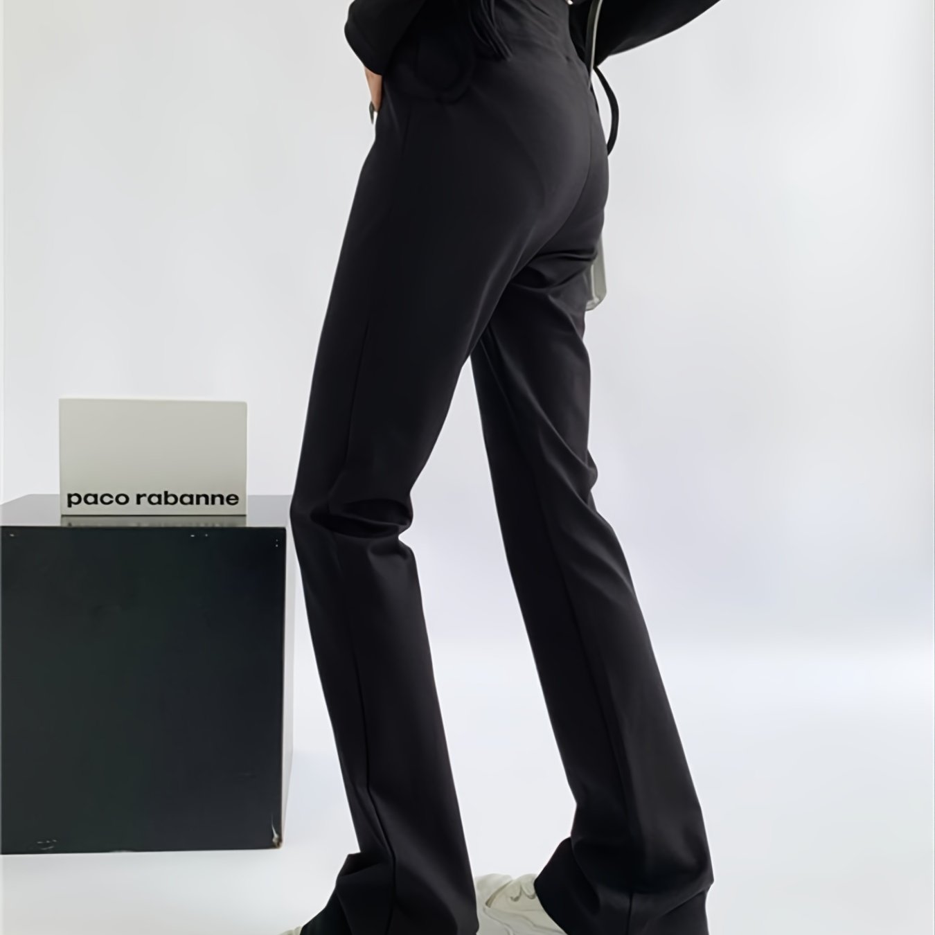 Women's Solid Stretchy High Waist Pants