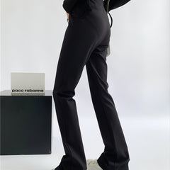 Women's Solid Stretchy High Waist Pants