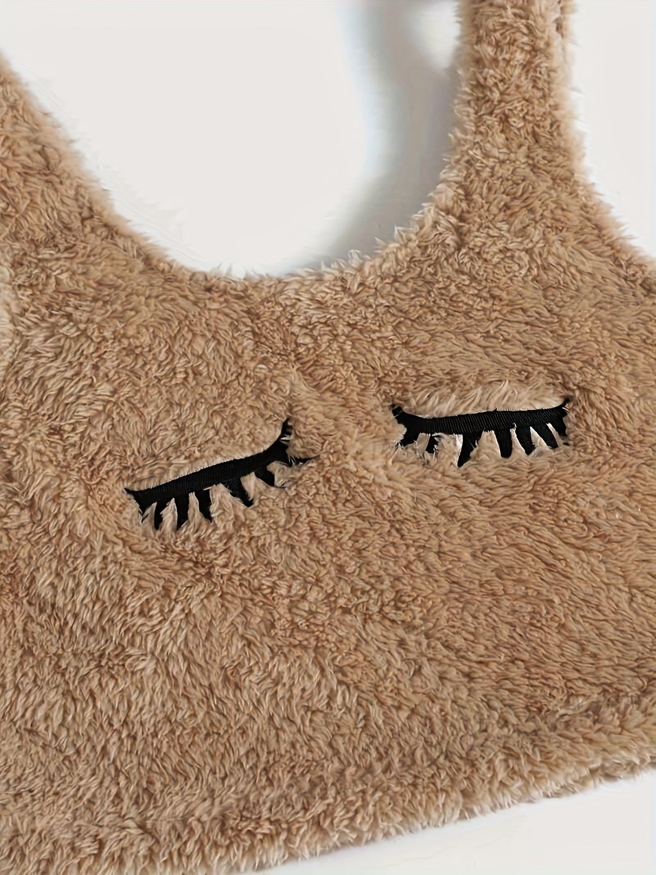 Eyelash Print Lounge Set Tank Top & Shorts Women's Loungewear
