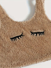 Eyelash Print Lounge Set Tank Top & Shorts Women's Loungewear