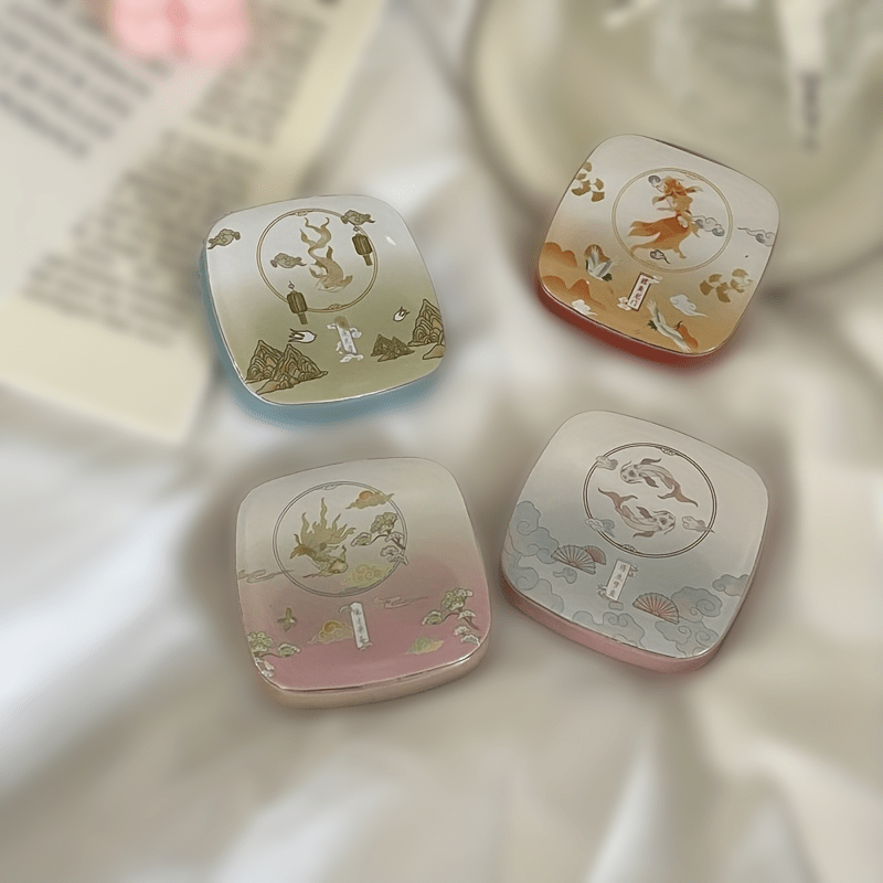 Print Lens Cases Travel Lens Box With Tweezers Remover Tool