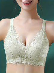 Lace Wireless Push Up Bra - Breathable Lingerie
