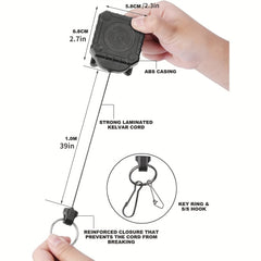Outdoor Molle Gear Retractor with Key Tools Holder