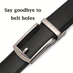 Men's Faux Leather Quick Release Buckle Belt Business