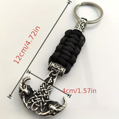 Viking Stainless Steel Double Sheep Head Hammer Pendant