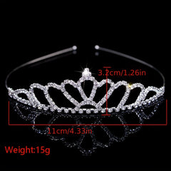 Rhinestone Queen Crown Wedding Tiara Headdress