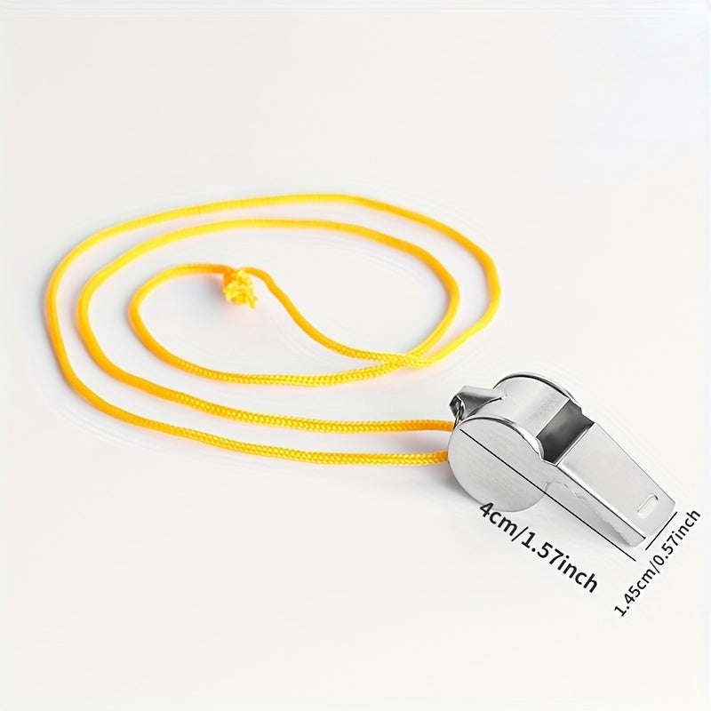 Referee Whistle Stainless Steel Soccer Football Basketball Training