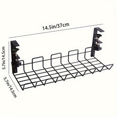 1pc Desk Cable Management Trays Under Desk Cable Organizers For Wire Management