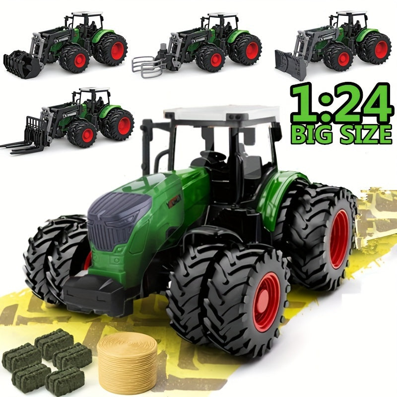 Big Size Farm Tractor Toys Truck Sliding Model Car DIY Accessory