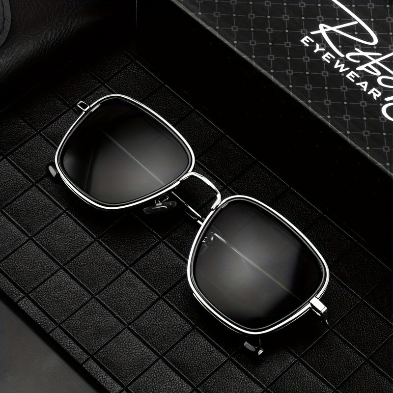 Square Lens Steam Punk Sunglasses