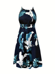 Tropical Print Maxi Cami Dress