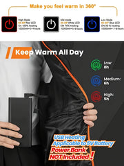 Men's Smart Heating Vest Stand Collar Warm Winter Outdoor Vest