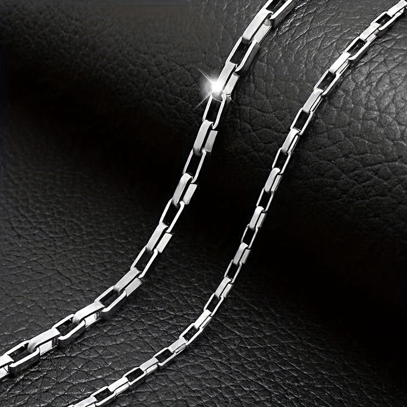 Titanium Steel Necklace Long Box Chain Men's Women's Jewelry