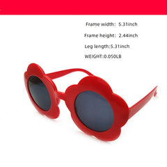 Sunflower Diffraction Glasses Round Sunglasses Colorful Sunnies for Kids