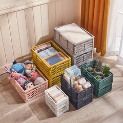 Foldable Multifunctional Storage Box for Office Kitchen Sundries