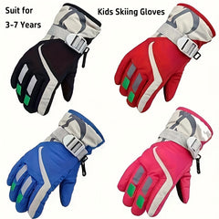 Kids Skiing Gloves Windproof Waterproof Outdoor Hiking
