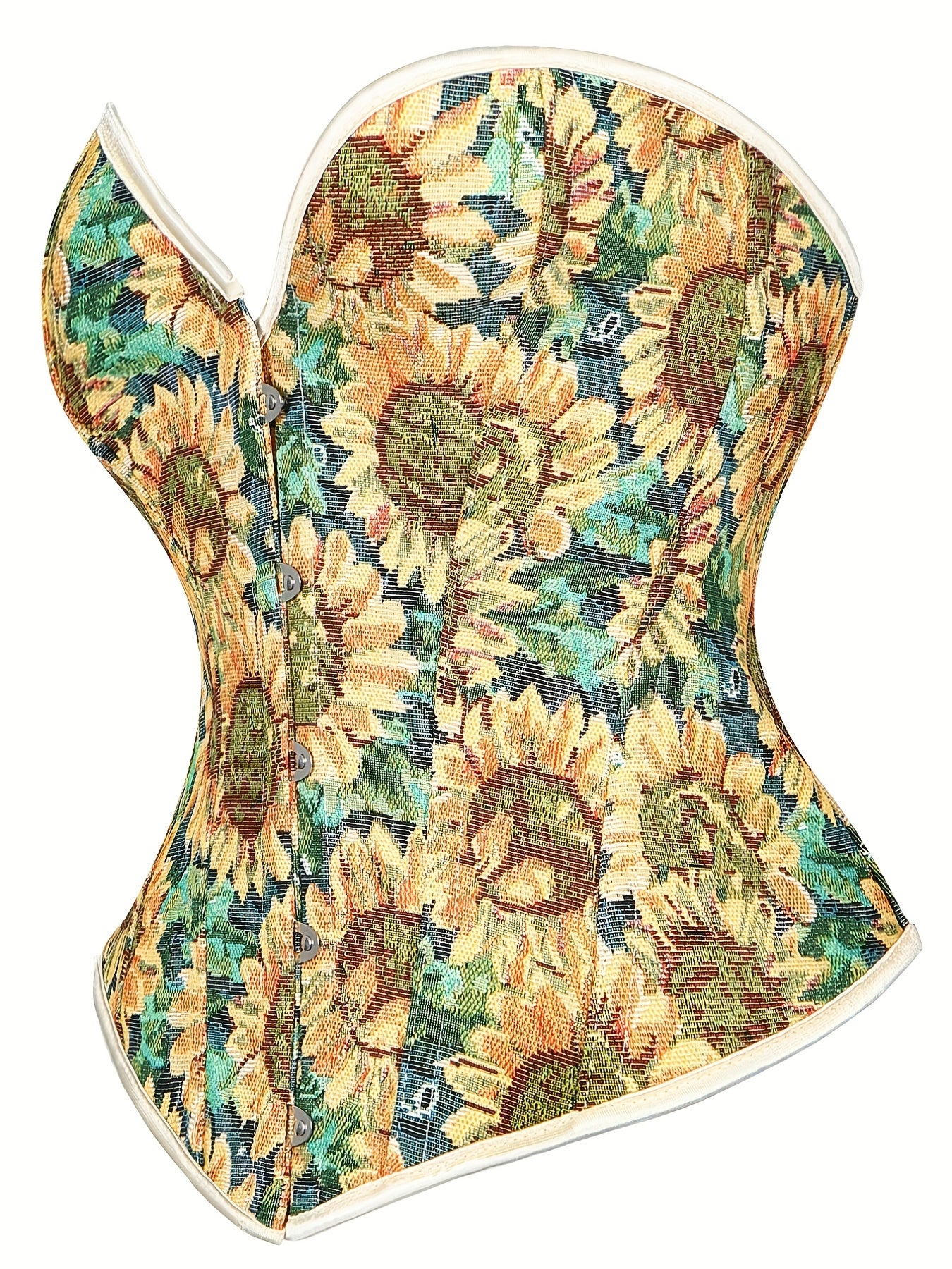 Floral Print Corset Tummy Control Push Up Body Shaper