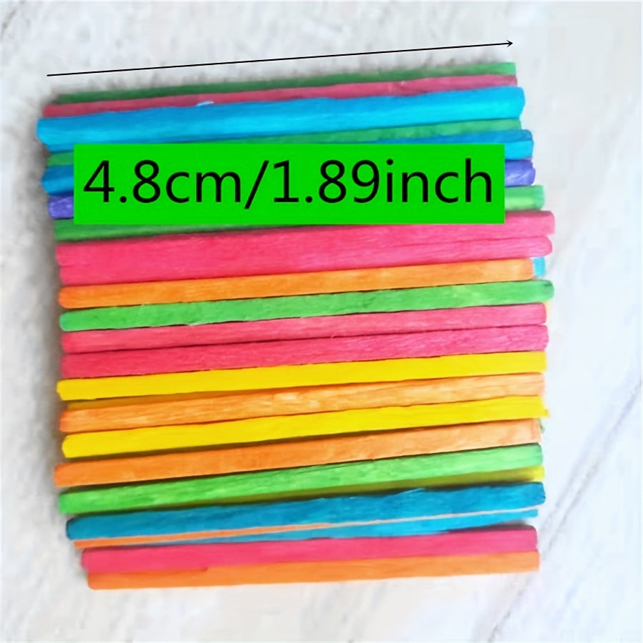 200 Pack 3D Wooden Matchsticks DIY Craft Set