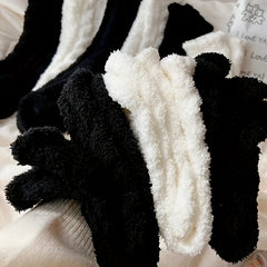 5 Pairs Plush Warm Floor Socks Comfortable Style