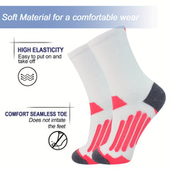 2 Pairs Over the Knee Compression Socks for Running & Fitness