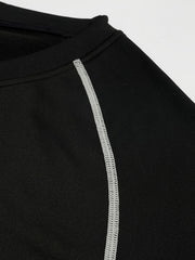 Men's Quick Drying Sweatshirt for Outdoor Gym Running - Long Sleeved Warm Top