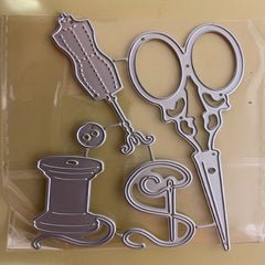 Scissors Needle Kitchen Tools Metal Cutting Dies DIY Scrapbooking Decorative Emb