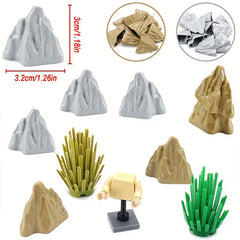 9pcs Forest Rockery Accessories for Scene Building