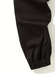 Men Cargo Pants with Drawstring Waist