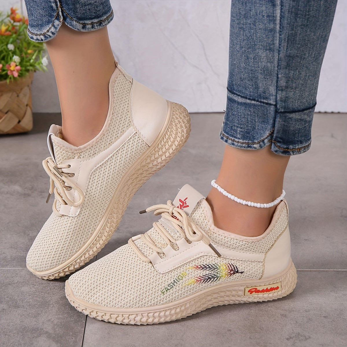 Women's Mesh Breathable Running Shoes Soft Comfortable Non slip