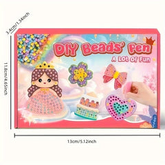 Kids DIY Dot Drill Pen Pearl Pen Toy Girl Sticker Puzzle