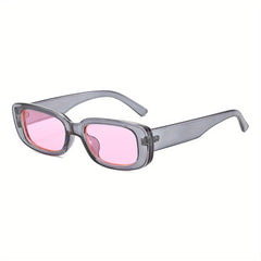 Classic Square Sunglasses Vintage Travel Small Rectangle Sun Glasses