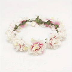 Bohemian Beach Style Flower Hair Hoop Bridal Hairband