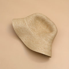 Brown Sun Hat Straw Bucket Cap Beach Hat Women