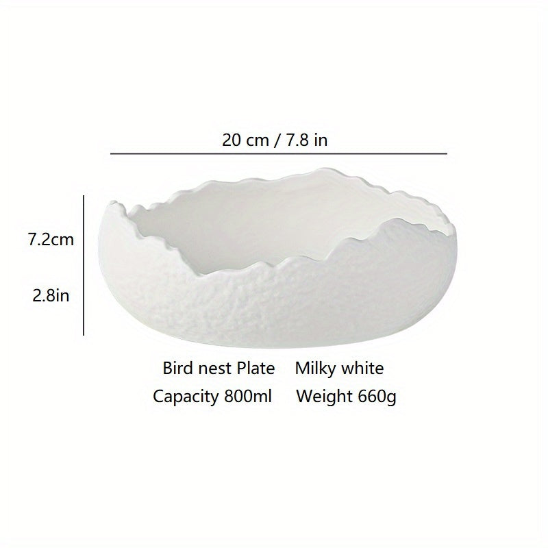 High-end Ceramic Sashimi Plate Irregular Layout