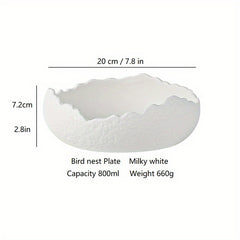 High-end Ceramic Sashimi Plate Irregular Layout