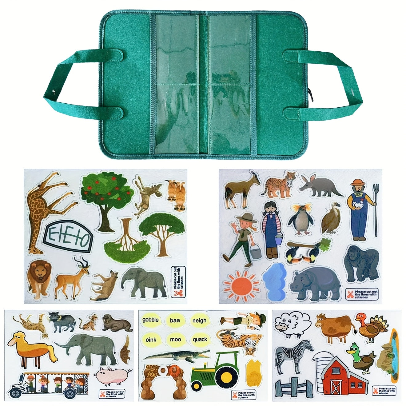 Farm Animal Storyboard Set for Kids - Flannel Toy for Early Learning