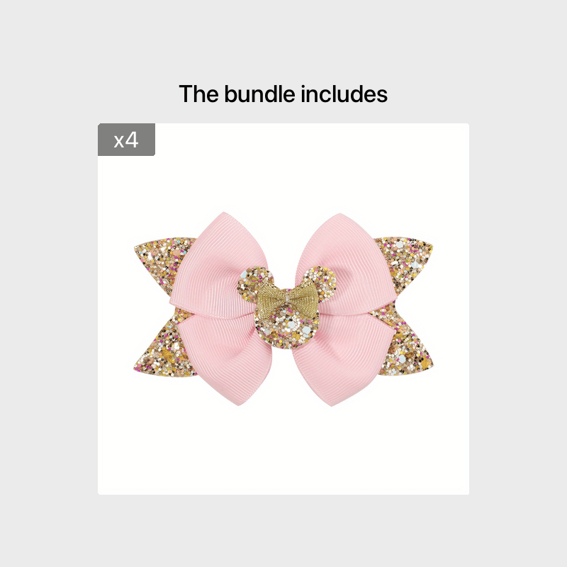 Polka Dot Bow Hair Clips for Girls
